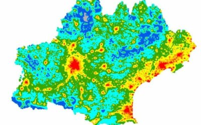 1ère cartographie régionale de pollution lumineuse